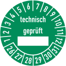 Prüfplaketten technisch geprüft selbstklebend...