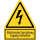 Selbstklebendes Warnkombischild für Elektrokennzeichnung "Elektrische Einrichtung Zugang freihalten"