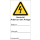 Selbstklebendes Wartungsschild für Elektrokennzeichnung mit beschriftbarer Folie"Vorsicht Arbeit an der Anlage"
