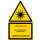 Gelbe Hinweisschilder für die Laserkennzeichung Laserstrahlung - Nicht dem Strahl aussetzen - Laser Klasse 3B - selbstklebend hochwertiges Folienschild