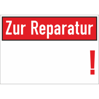 Kennzeichnungsschilder zur Materialprüfung Zur Reparatur - selbstklebendes Schild zum beschriften