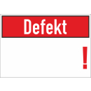 Kennzeichnungsschilder zur Materialprüfung Defekt -...