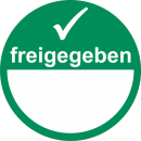 Runde Qualitätsetiketten zur Materialprüfung -...