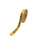 Gelbe Trassenwarnbänder STOP RADIATION-KEEP OUT mit einer Länge von 250 Meter und einer von Bandbreite 40 mm
