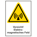 Warnkombischild Elektromagnetisches Feld - selbstklebende...