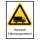 Kombi-Warnschild Fahrzeugverkehr - selbstklebende Folie mit transparentem Schutzlaminat