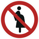 Rote Verbotsschilderer - Für Schwangere verboten