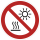 Rote Verbotsschilderer - Nicht der direkten Sonneneinstrahlung oder heißen Oberflächen aussetzen