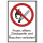 Kombi-Verbotsschild Feuer offene Flamme und Rauchen verboten - selbstklebende Folie mit transparentem Schutzlaminat