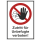 Kombi-Verbotsschild Zutritt für Unbefugte verboten - selbstklebende Folie mit transparentem Schutzlaminat