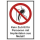 Kombi-Verbotsschild Kein Zutritt für Personen mit Metallimplantaten - selbstklebende Folie mit transparentem Schutzlaminat