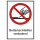 Verbotskombischild Seitenschleifen verboten - selbstklebende Folie mit transparentem Schutzlaminat