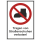 Kombi-Verbotsschild Tragen von Straßenschuhen verboten - selbstklebende Folie mit transparentem Schutzlaminat