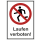 Verbotskombischild Laufen verboten - selbstklebende Folie mit transparentem Schutzlaminat