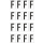 Weiße Buchstabenaufkleber F für Regal- und Lagerkennzeichnung