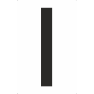 Weiße Buchstabenaufkleber I für Regal- und Lagerkennzeichnung
