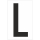 Weiße Buchstabenaufkleber L für Regal- und Lagerkennzeichnung