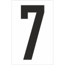 Weiße Zahlenaufkleber 7 für Regal- und Lagerkennzeichnung