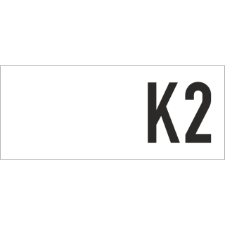 Kabelprüfplaketten zum Kennzeichnen von Kabeln für Anwendungskennzeichnung K2 in verschiedenen Farben