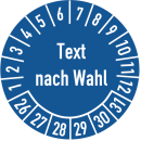 Prüfplaketten Text nach Wahl