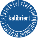 Prüfplaketten kalibriert