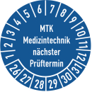 Prüfplaketten MTK Medizintechnik nächster...