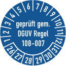 Prüfplaketten geprüft gemäß DGUV...