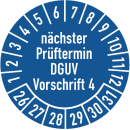 Prüfplaketten nächster Prüftermin DGUV...