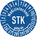 Prüfplaketten Medizintechnik STK gültig bis