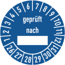 Prüfplaketten geprüft nach