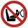 Rote Verbotsschilder Anbringen eines Kindersitzes auf Airbaggesicherten Sitz verboten Rolle  30 mm ca. 285 Stück/Rolle