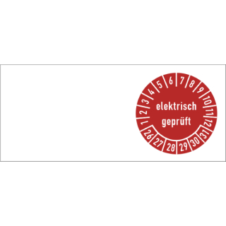 VDE-Prüfplakette Elektroprüfung – 250 Stück, 20 Mm, Weich-PVC, Permanent Haftend, Für Innen & Außen