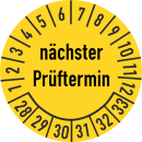 Prüfplakette nächster Prüftermin 20 mm ca....