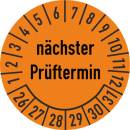 Prüfplakette nächster Prüftermin 25 mm ca....