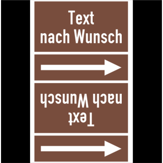 Rohrkennzeichnungsbänder für nicht brennbare Flüssigkeiten nach DIN 2403 Text nach Wahl