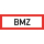 Langnachleuchtende Brandschutzkennzeichnung BMZ 29,7x10,5 cm Folien-Schild selbstklebend