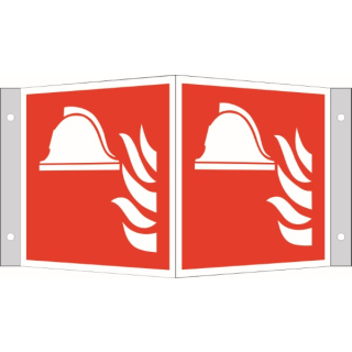 Winkelschild Mittel + Geräte zur Brandbekämpfung nach ASR A1.3 Winkel 20x20 cm