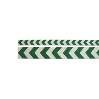 Sicherheitsleitsysteme Markierungsstreifen Richtungspfeil - grün 100x6 cm