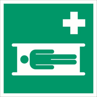 Rettungswegkennzeichnung Krankentrage