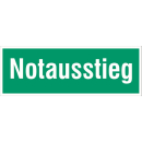 Langnachleuchtende Rettungswegkennzeichnung Notausstieg...