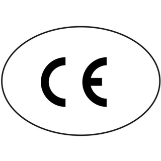 Selbstklebende Gefahrenstoffkennzeichnung CE-Kennzeichnung oval