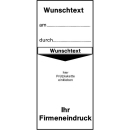 Grundetiketten "Wunschtext" ca. 42 x 92 mm ca. 110 Stück / Rolle