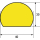 Warn-und Schutzprofile Flächenschutz Typ C, gelb-schwarz, selbstklebend 100 x 4 x 3 cm