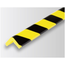 Warn-und Schutzprofile Eckschutz Typ E, H, H+, gelb-schwarz, selbstklebend
