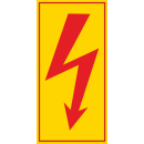 Selbstklebende Warnschilder elektrischer Spannung  Symbol...