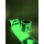 Langnachleuchtende Klebebänder mit Rettungswegsymbol bestehend aus einer hochwertig fluoreszierenden Folie mit Schutzlaminat 100 mm x 10 m links