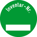 Inventar-Etiketten 30 mm Ø Inventar-Nr. mit...