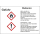 GHS-Gefahrstoffetiketten mit H- und P-Sätzen für Butanon selbstklebend zu 20 Stück/VE - Folie mit transparenter Schutzabdeckung  148 x 210 mm