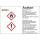 GHS-Gefahrstoffetiketten mit H- und P-Sätzen für Aceton selbstklebend zu 20 Stück/VE - Folie 52 x 74 mm