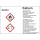 GHS-Gefahrenstoffetikett mit H- und P-Sätzen für Kalium selbstklebend zu 20 Stück/VE in verschiedenen Variationen erhältlich PE-Folie 52 x 74 mm